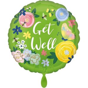 Amscan Ballon Get Well Floral Garden 43 Cm Folie