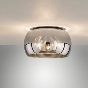 Fischer & Honsel - Plafondlamp Dima - 3x E27 max. 25 W (excl.) - Zwarte Zandgrond Metaal
