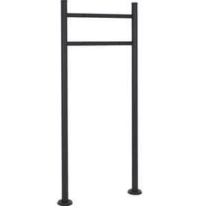 Brievenbusstandaard 50 cm x 120 cm antraciet roestvrij staal ML design