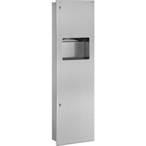 Delabie Combi Handdoekverdeler + Afvalbak Inbouw 30L (Ex 2015101324)