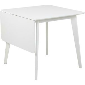 Sohome Uitschuifbare Eettafel Kennita - 80-120 x 80cm - Wit