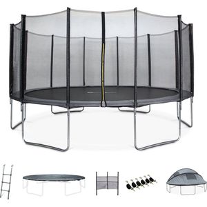 sweeek - Trampoline, jupiter xxl domus, 490cm met accessoires