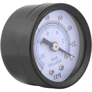 Manometer Vacuüm 0-160psi 0-10bar Dual Scale Hoge Nauwkeurigheid Brandstof Lucht Manometer 50mm 1-8-NPT Draad .
