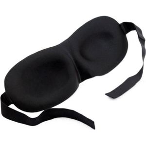 Slaapmasker 3D Deluxe - Oogmasker Nachtmasker Travel Reis - Geblindeerd met Neusbrug - Perfecte Pasvorm - One Size - Zwart