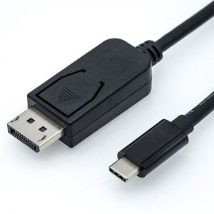 USB-C naar DisplayPort kabel met DP Alt Mode (4K 60 Hz) / zwart - 1,8 meter