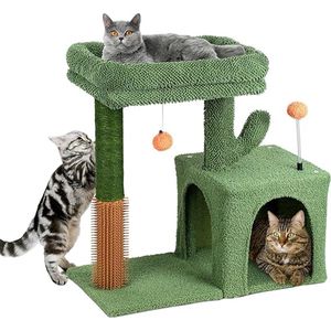 Kattenboom / krabpaal - kattenmeubel \ cat play tower, Activity Center, stable and stable, cat tree with hammock and beautiful cat house,