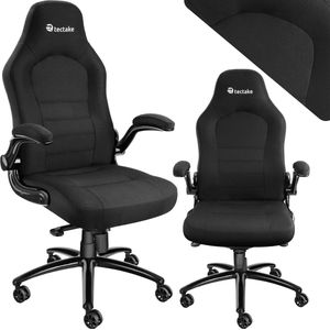 tectake® - bureaustoel gamingchair - luxe burostoel kantoorstoel - racingstoel burostoel gamestoel Springsteen - zwart