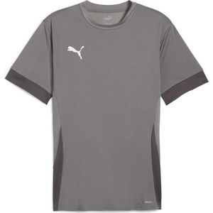 PUMA teamGOAL Matchday Jersey Heren Sportshirt - Cast Iron-PUMA Wit-Shadow Grijs - Maat XL