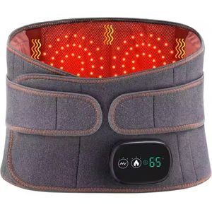 Elektrisch Rug Massage Apparaat - Rugmassageband - Met Infrarood Licht - Warmte En Trillingen Zijn Verstelbaar