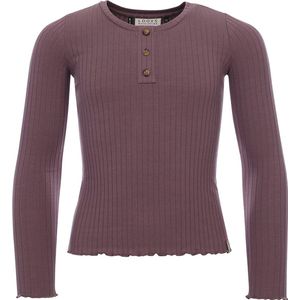 Meisjes rib shirt - Amethyst paars