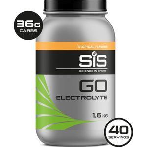 Science in Sport - SIS Energydrink - Go Electrolyte - Elektrolyten + Koolhydraten - 1,6kg - Tropical smaak