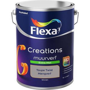 Flexa - Creations Muurverf Extra Mat - Taupe Twist - Mengverf - 5 L