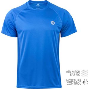 Stark Soul - Performance Sportshirt heren - Kort mouwen - Blauw - Maat XL