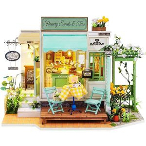 ROBOTIME Miniature Dollhouse DG146 Flowery Sweets & Teas