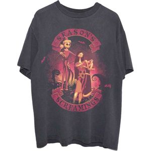 Disney The Nightmare Before Christmas - Season's Screamings Unisex T-shirt - M - Zwart