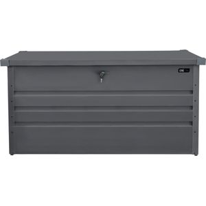 AXI Miles metalen Opbergbox 400 Antraciet - Kussenbox met bodem en slot – 370 Liter – 132x60x62cm