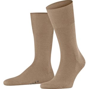 FALKE Airport warme ademende merinowol katoen sokken heren bruin - Matt 39-40