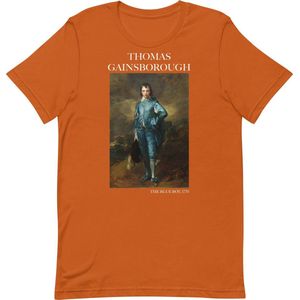 Thomas Gainsborough 'De Blauwe Jongen' (""The Blue Boy"") Beroemd Schilderij T-Shirt | Unisex Klassiek Kunst T-shirt | Autumn | M