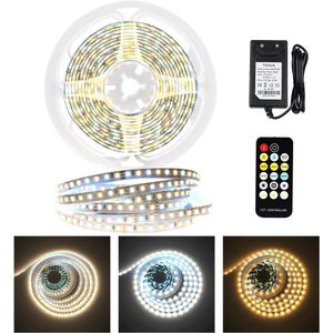 Dimbare LED strip 6 m met afstandsbediening - warmwit, neutraal wit, koudwit - voor plafond en interieurverlichting