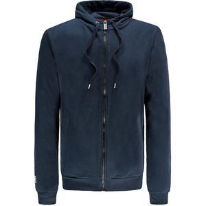 Re-Born Hoodie Trui Met Rits Lange Mouw Heren - Navy - Maat L