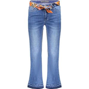 Geisha Jeans 7/8 Flared Jeans Belt 31004 10 Stonebleach Denim Dames Maat - XS