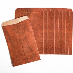 Enveloppen vintage bruin - set van 10 - stevig papier