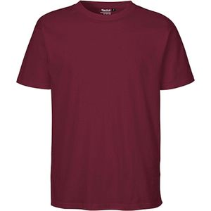 Fairtrade Unisex T-Shirt met korte mouwen Bordeaux - 3XL