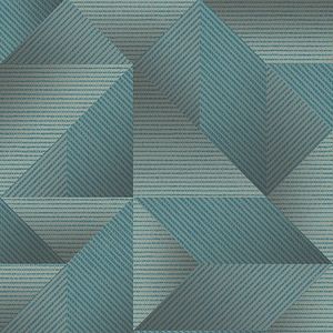 Dutch Wallcoverings - Exclusive Threads Geometric Aqua - TP422976