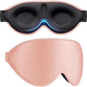 Slaapmasker 100% Verduisterend 3D Ergonomisch Ontwerp - Comfortabel Slaapoogmasker voor Mannen en Vrouwen - Geen Oogdruk - Wimpervriendelijk
