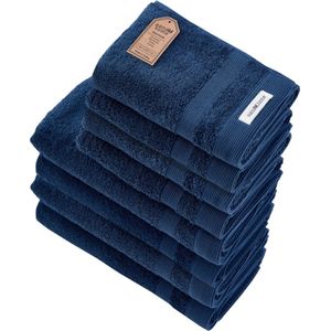 PandaHome - Badhanddoek - 8 Delig- 4 Handdoeken 50x100 cm & 4 Badhanddoeken 70x140 cm- 100% Katoen - Blauwe Handdoeken