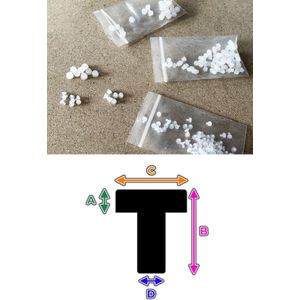 Set van 100 flexibele pluggen (5,45 mm, binnen, rond, transparant)