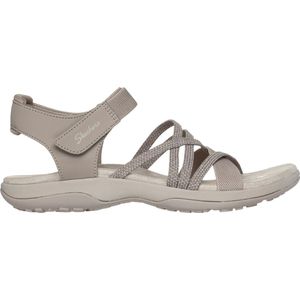 Skechers Reggae Slim - Meadow Grazer Dames Sandalen - Taupe - Maat 42