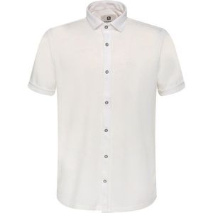 Gabbiano Overhemd Korte Mouw Overhemd Mercerized Katoen 334937 102 Ecru Mannen Maat - XL