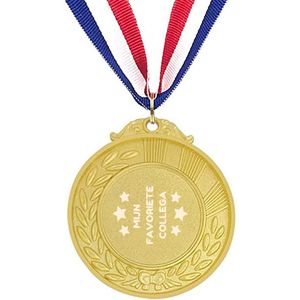 Akyol - bowlen medaille goudkleuring - Bowlen - sporters - inclusief kaart - sport cadeau - sporten - leuk kado voor je sporter om te geven