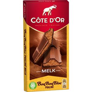Cote d'Or Chocolade Bonbonbloc Melk Praline 15 x 200 gram