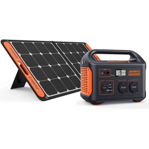 Jackery Explorer 1000 met 1x 100W Zonnepaneel - Jackery Powerstation met zonnepanelen - Solar Panel gereedschapsaccu - kamperen - off-grid survival - 230V Power Station generator