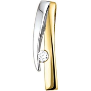 The Jewelry Collection Hanger Diamant 0.018 Ct. - Bicolor Goud