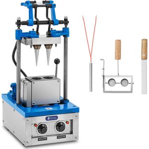 Royal Catering Waffeleisen für Eiswaffeln - 50 - 60 Wafels/h - 47 x 112 mm - Royal Catering