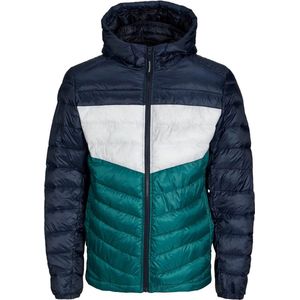 Jack & Jones - Heren Jas zomer Jje Hero Puffer Hood - Multi - Maat XL