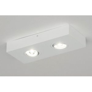 Lumidora Opbouwspot 73304 - 2 Lichts - Ingebouwd LED - 6.0 Watt - 600 Lumen - 2700 Kelvin - Wit