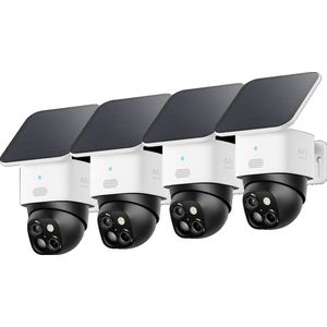 eufy Security S340 SoloCam - 360° buitencamera 4 PACK- Bundel voordeel