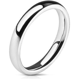 Ring Dames - Ringen Dames - Ringen Vrouwen - Ringen Mannen - Zilverkleurig - Heren Ring - Ring - Dunne Glimmende Ring - Lumin