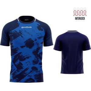 Sports T-shirt Givova Art Interlock Royal-Blue Xl