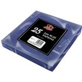 25x Blauwe servetten 2-laags van papier 33 x 33 cm - Tafeldecoratie 2-laags papieren wegwerp servetjes