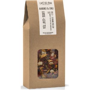 Aardbei & Chili - Vruchtenthee 100 gram - Café du Jour losse thee