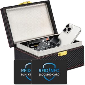 Faraday box - Faraday Box Autosleutel - Autosleutel RFID Antidiefstal - Keyless Entry Hoesje - RFID Beschermhoes Autosleutel - Sleutelbeschermer Keyless Auto - Antidiefstal - Kluis