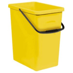 BranQ - Afvalbak - Recyclingbak | Eco - Opbergemmer 10L - Geel