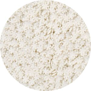 BrandNewCake® Eetbare Taart Confetti Sneuwvlokker Wit 55gr - Taartdecoratie Sprinkles - Strooisel - Taartversiering