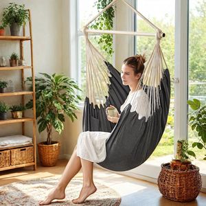 Hangstoel – Met 2 Kussens – Comfortabele Schommelstoel