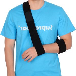 Verstelbare comfortabele schouderimmobilisator - Ademende medische schoudersteun voor gewonde arm - Hand - Elleboog 180cm Zwart